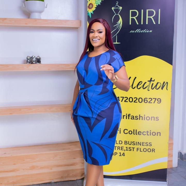 Sea Blue Formal Mini Dress