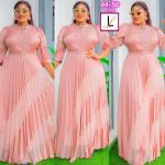 Peach Maxi Fashion Dress