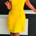 Yellow Cutesy Mini Dress